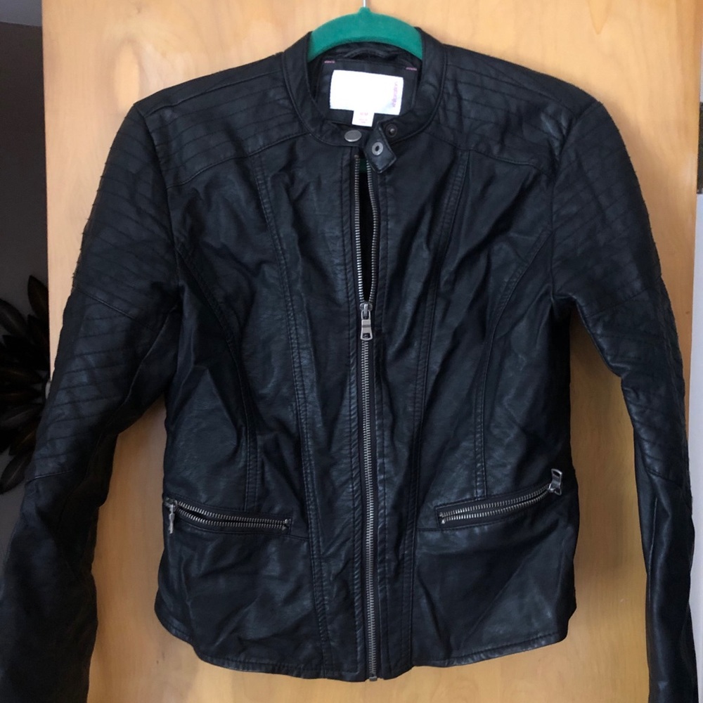 Faux Leather Moro Jacket